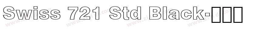 Swiss 721 Std Black字体转换